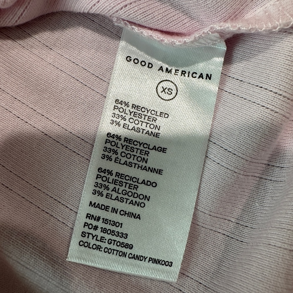 Good American Pointelle Cardigan Size XS Pink - Picture 5 of 7